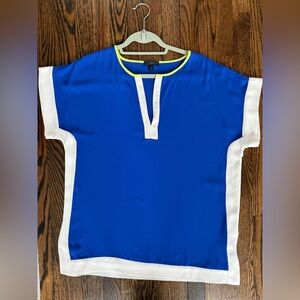 Blue and White Oversized Tunic